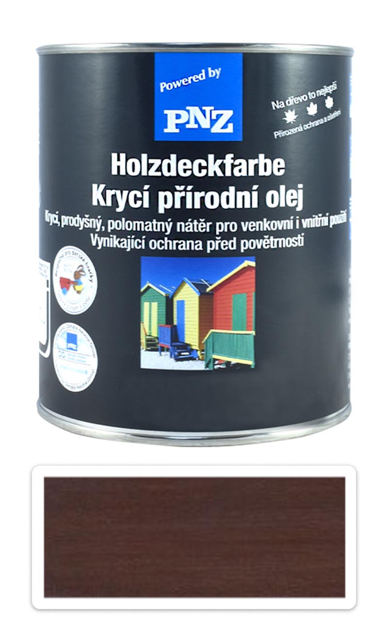 PNZ Krycí přírodní olej 0.75 l Tmavě hnědá PNZ