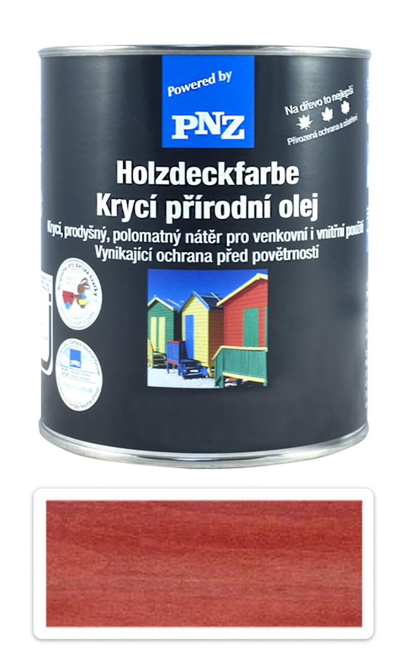 PNZ Krycí přírodní olej 0.75 l Karmínově červená PNZ