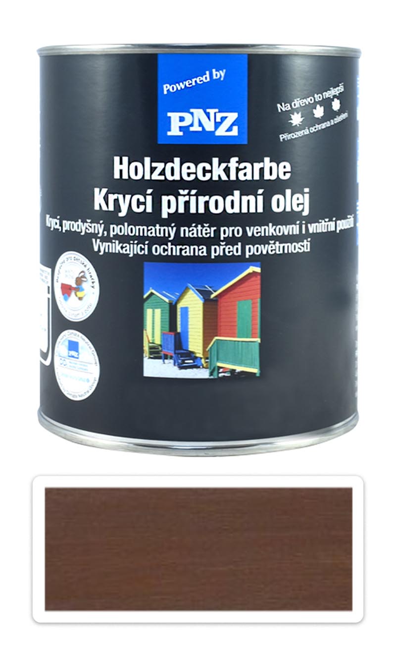 PNZ Krycí přírodní olej 0.75 l Střední hnědá PNZ