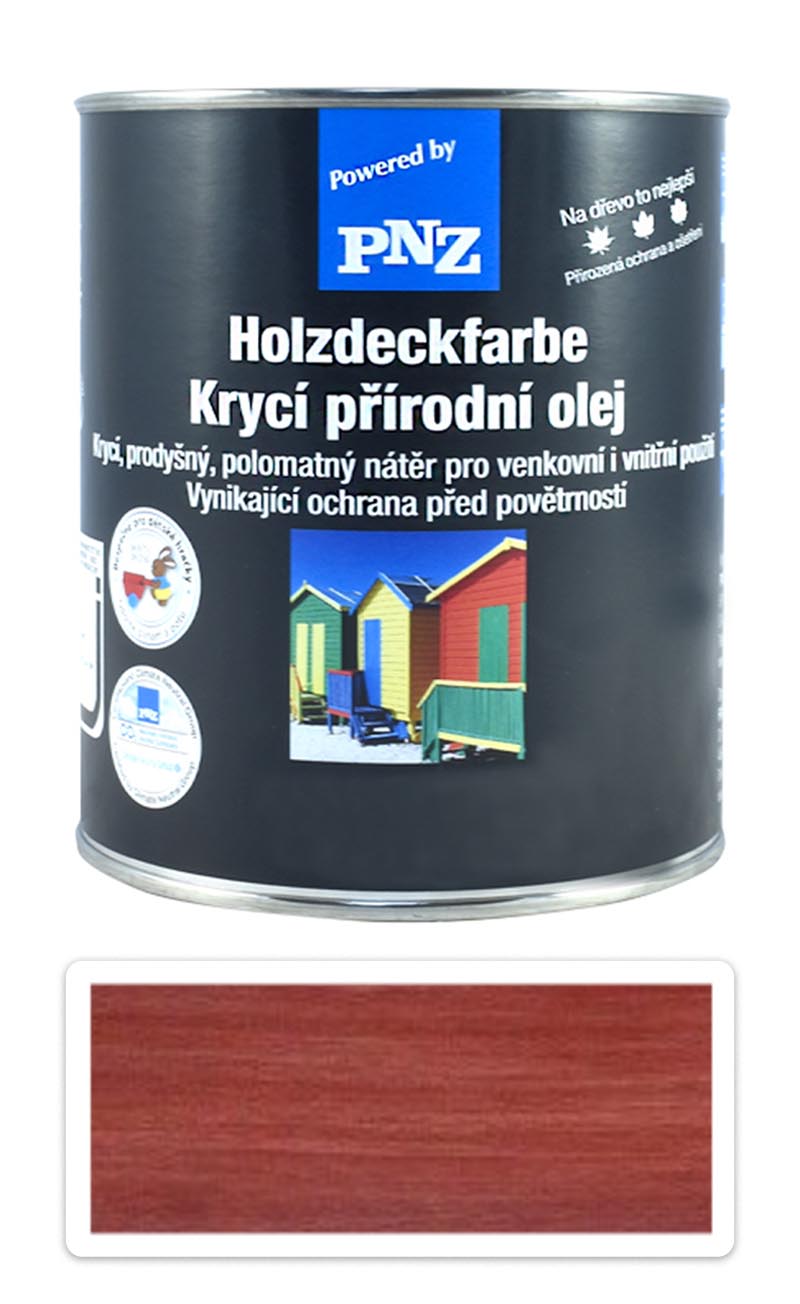 PNZ Krycí přírodní olej 0.75 l Nordicky červená PNZ