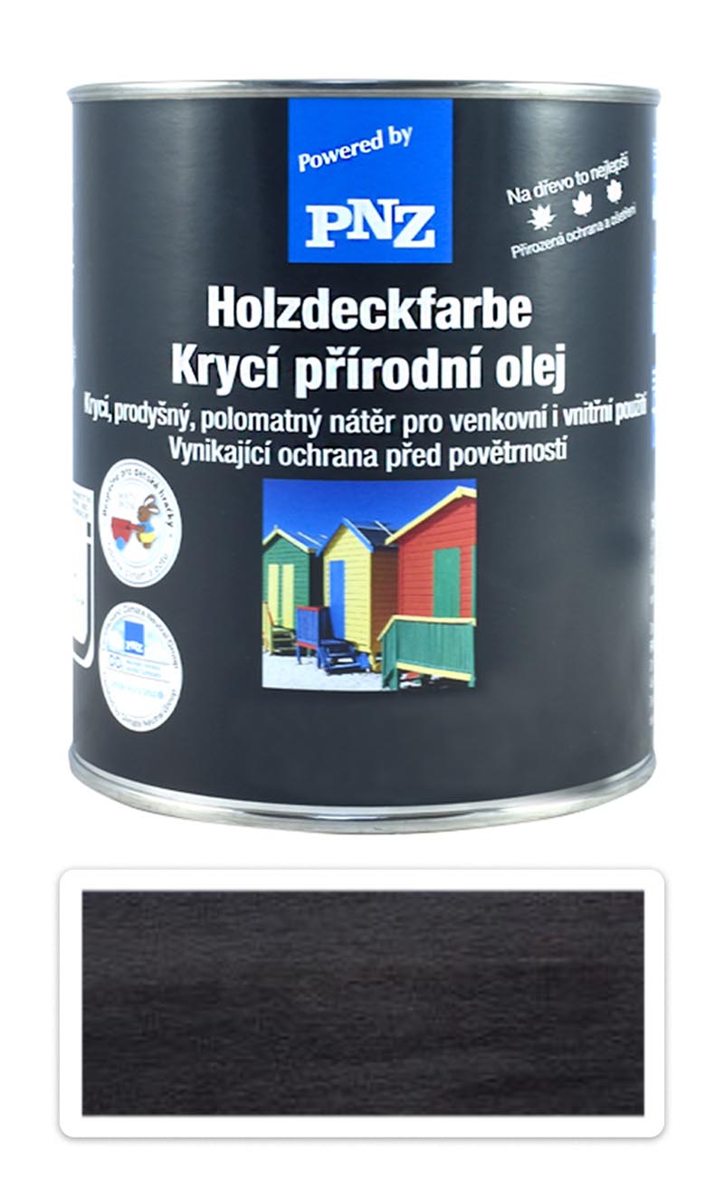 PNZ Krycí přírodní olej 0.75 l Černošedá PNZ