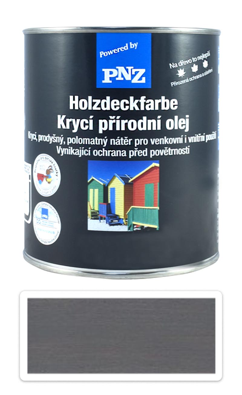 PNZ Krycí přírodní olej 0.75 l Kamenně šedá PNZ