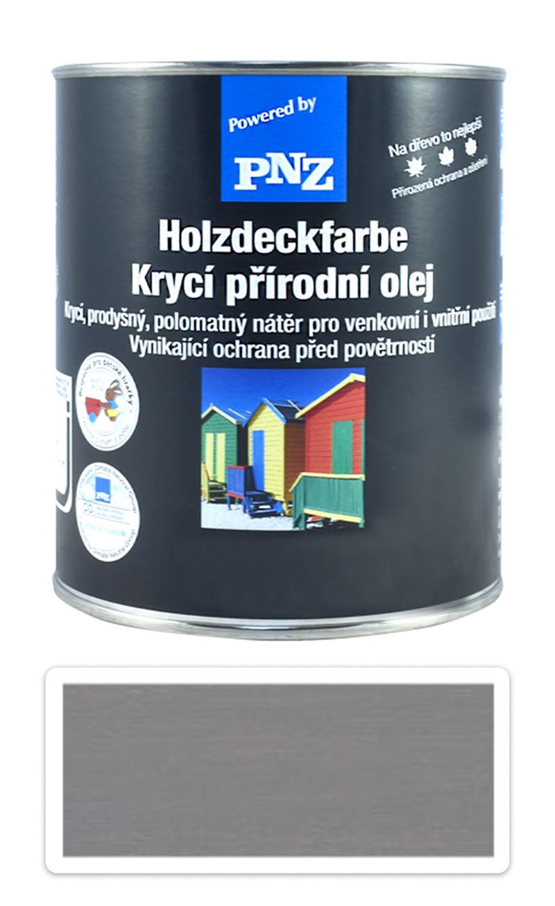 PNZ Krycí přírodní olej 0.75 l Dopravní šedá PNZ