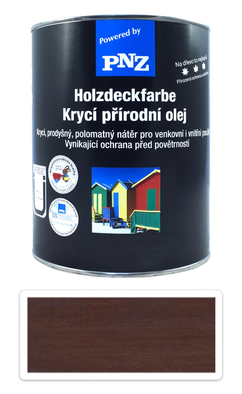 PNZ Krycí přírodní olej 2.5 l Tmavě hnědá PNZ