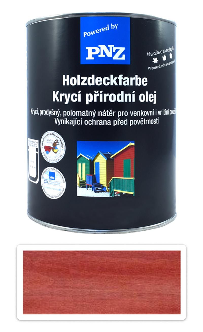 PNZ Krycí přírodní olej 2.5 l Karmínově červená PNZ