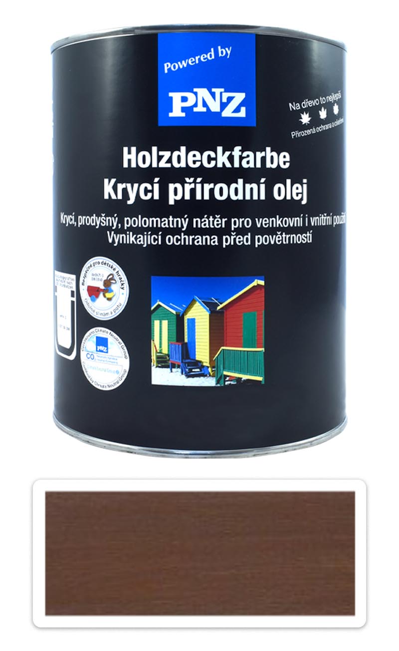 PNZ Krycí přírodní olej 2.5 l Střední hnědá PNZ