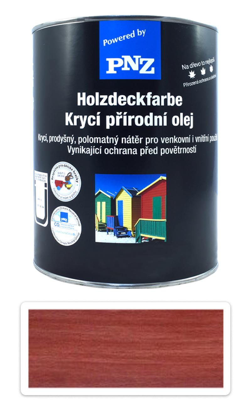 PNZ Krycí přírodní olej 2.5 l Nordicky červená PNZ