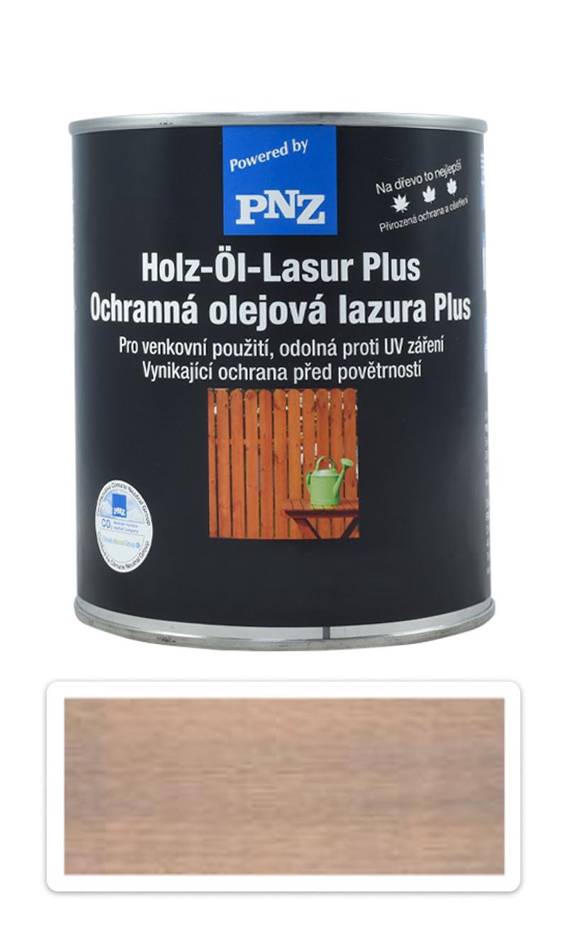 PNZ Ochranná olejová lazura Plus 0.75 l Bazaltově šedá PNZ