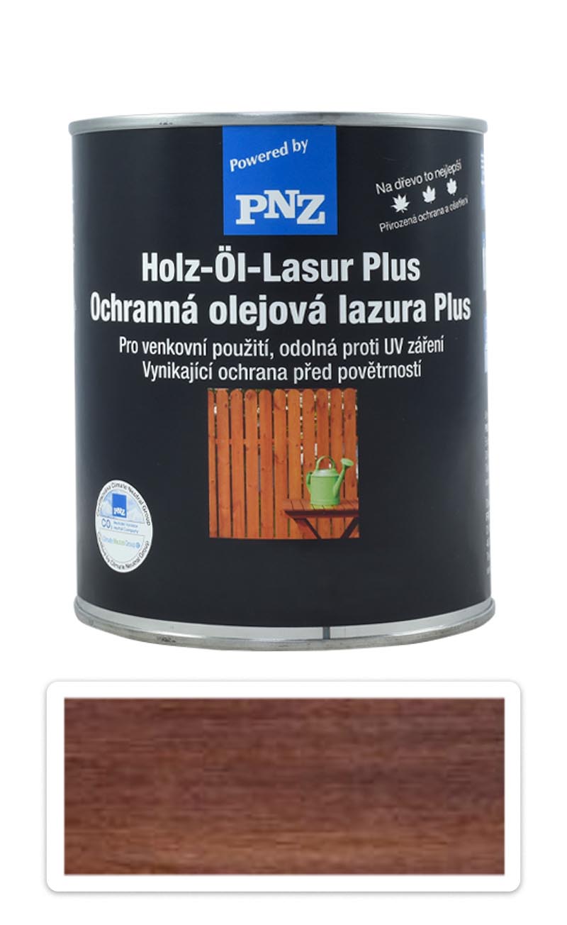 PNZ Ochranná olejová lazura Plus 0.75 l Palisander PNZ