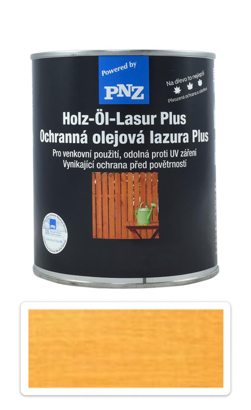 PNZ Ochranná olejová lazura Plus 0.75 l Pinie PNZ