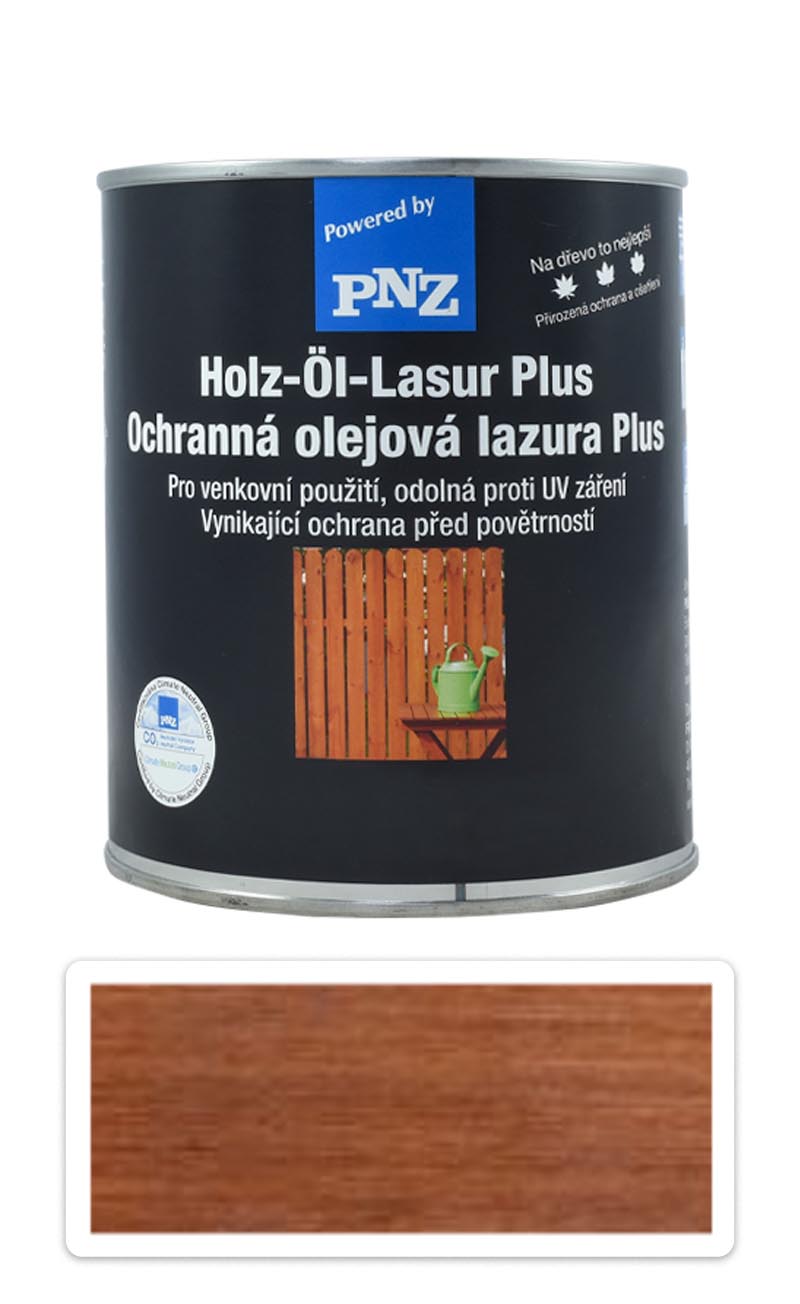 PNZ Ochranná olejová lazura Plus 0.75 l Teak PNZ