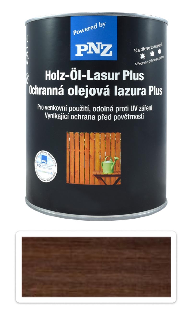 PNZ Ochranná olejová lazura Plus 2.5 l Eben PNZ