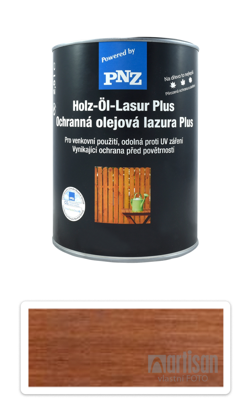 PNZ Ochranná olejová lazura Plus 2.5 l Teak PNZ