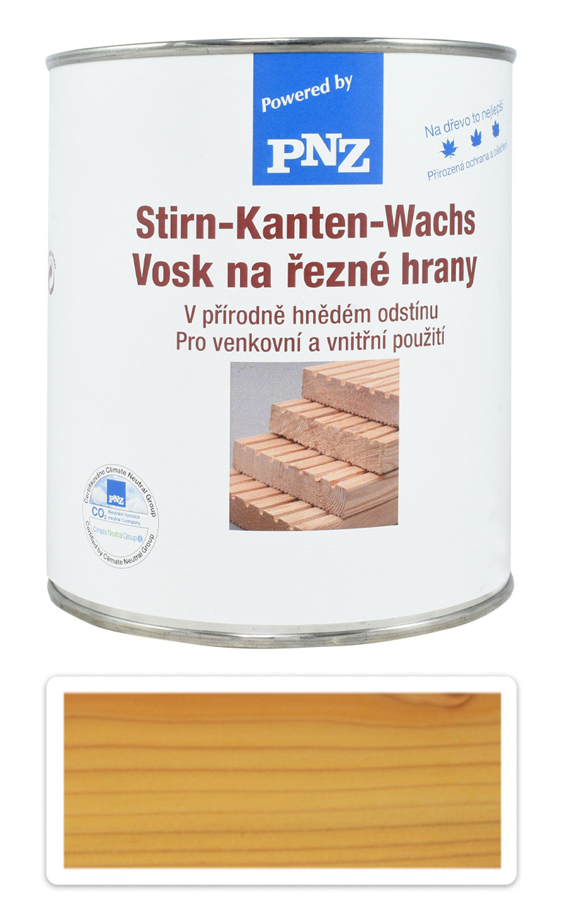 PNZ Vosk na řezné hrany tuhý 0.75 l Přírodně hnědá PNZ