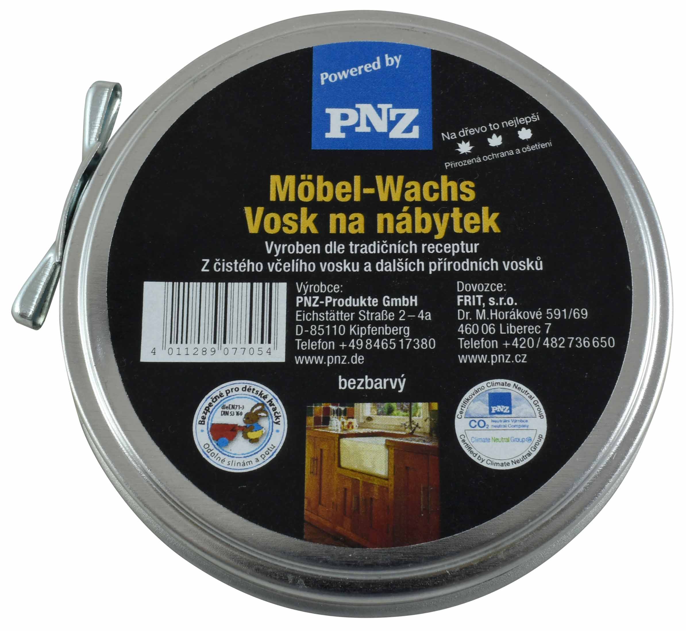 PNZ Vosk na dřevěný nábytek 0.075 l Bezbarvý PNZ