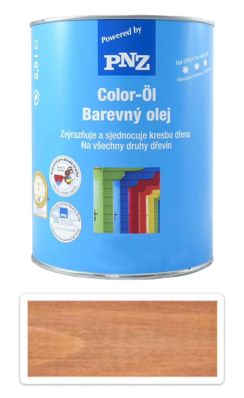 PNZ Barevný olej 2.5 l Meranti / Teak PNZ