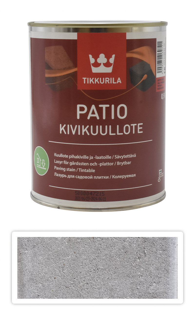 TIKKURILA Patio Kivikuullote - vodou ředitelné mořidlo na zámkovou dlažbu 0.9 l TVT EK00 TIKKURILA