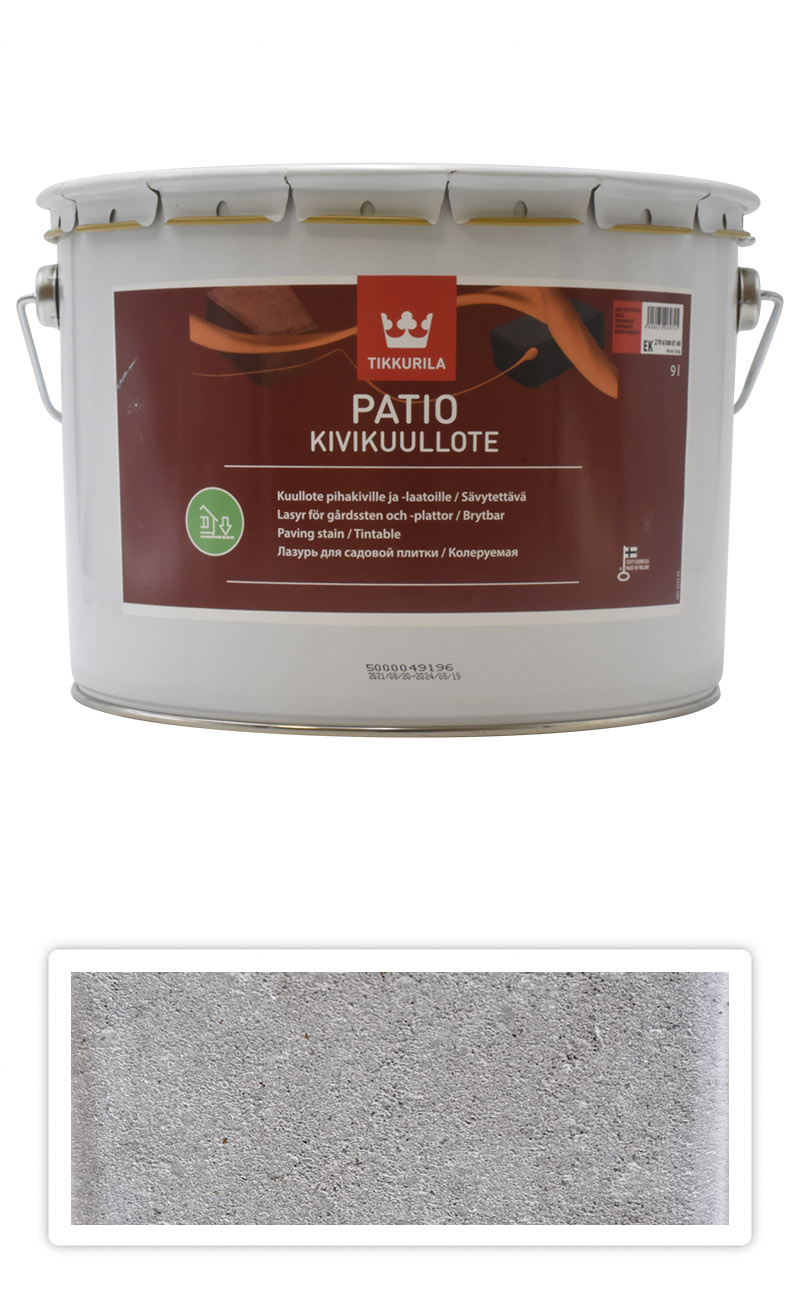 TIKKURILA Patio Kivikuullote - vodou ředitelné mořidlo na zámkovou dlažbu 9 l TVT EK00 TIKKURILA