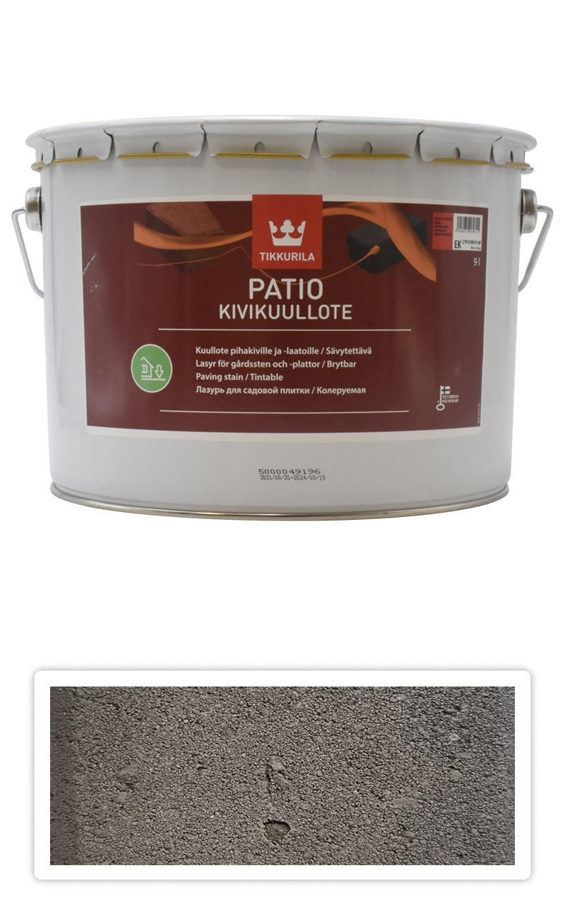 TIKKURILA Patio Kivikuullote - vodou ředitelné mořidlo na zámkovou dlažbu 9 l TVT EK02 TIKKURILA