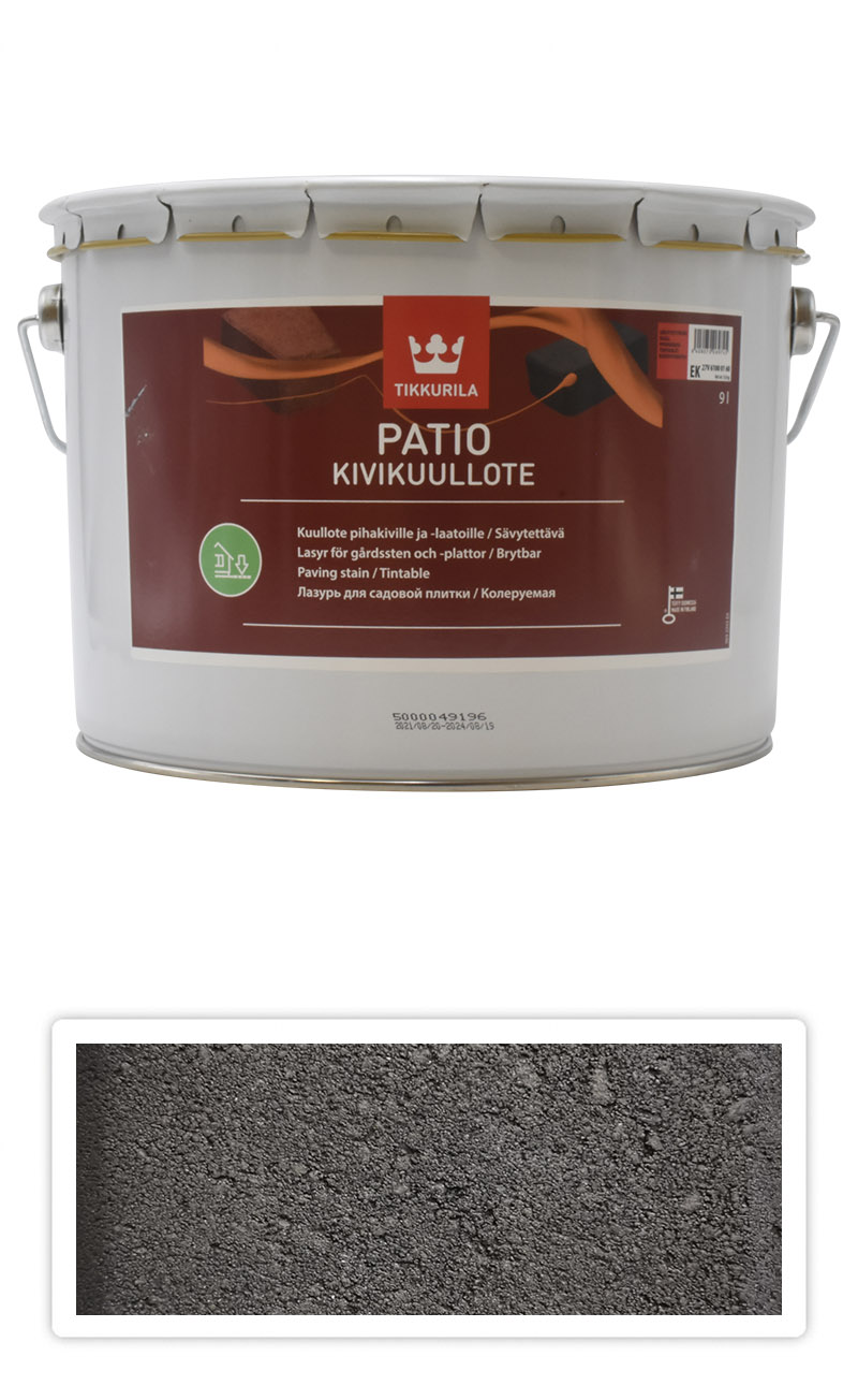 TIKKURILA Patio Kivikuullote - vodou ředitelné mořidlo na zámkovou dlažbu 9 l TVT EK03 TIKKURILA