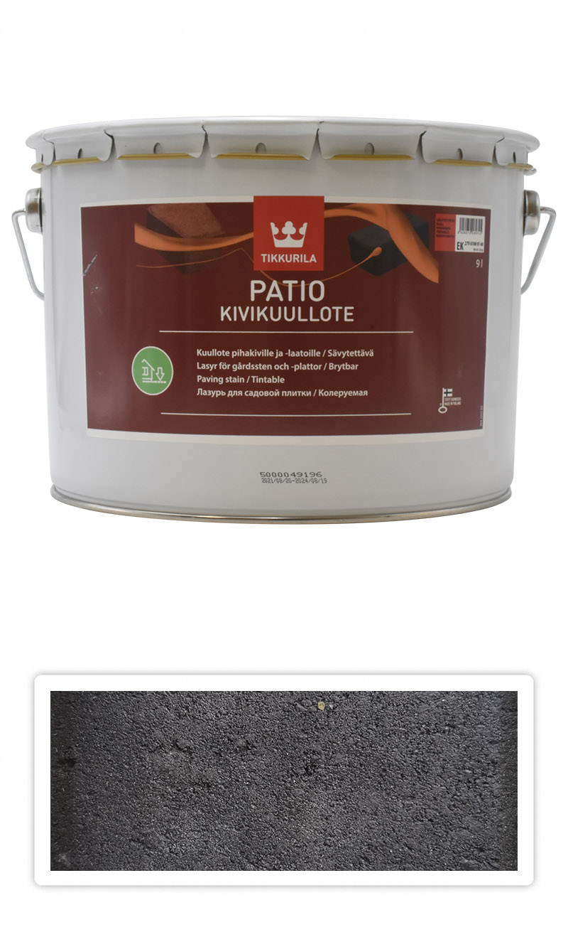 TIKKURILA Patio Kivikuullote - vodou ředitelné mořidlo na zámkovou dlažbu 9 l TVT EK04 TIKKURILA