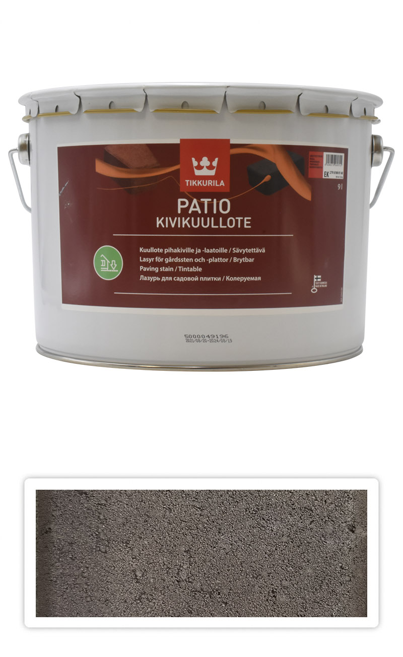 TIKKURILA Patio Kivikuullote - vodou ředitelné mořidlo na zámkovou dlažbu 9 l TVT EK06 TIKKURILA