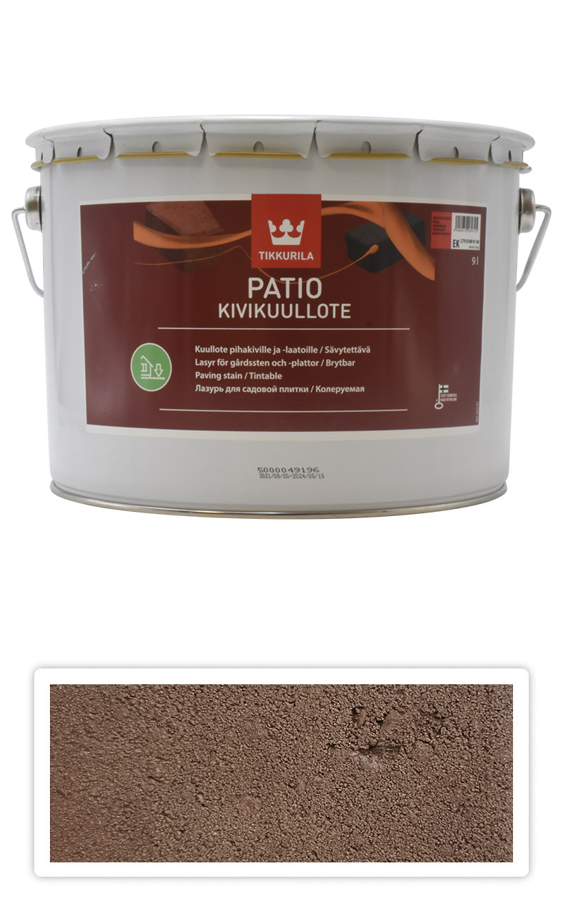 TIKKURILA Patio Kivikuullote - vodou ředitelné mořidlo na zámkovou dlažbu 9 l TVT EK07 TIKKURILA