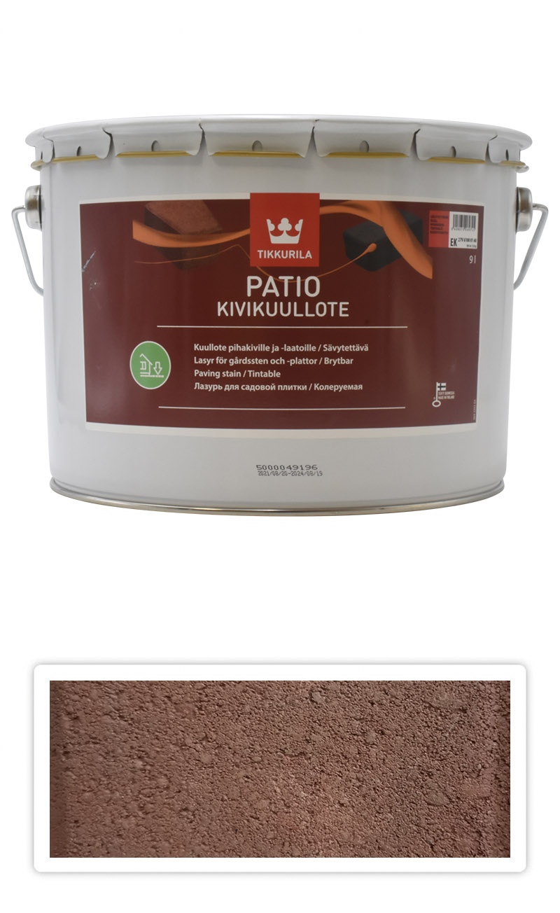 TIKKURILA Patio Kivikuullote - vodou ředitelné mořidlo na zámkovou dlažbu 9 l TVT EK08 TIKKURILA