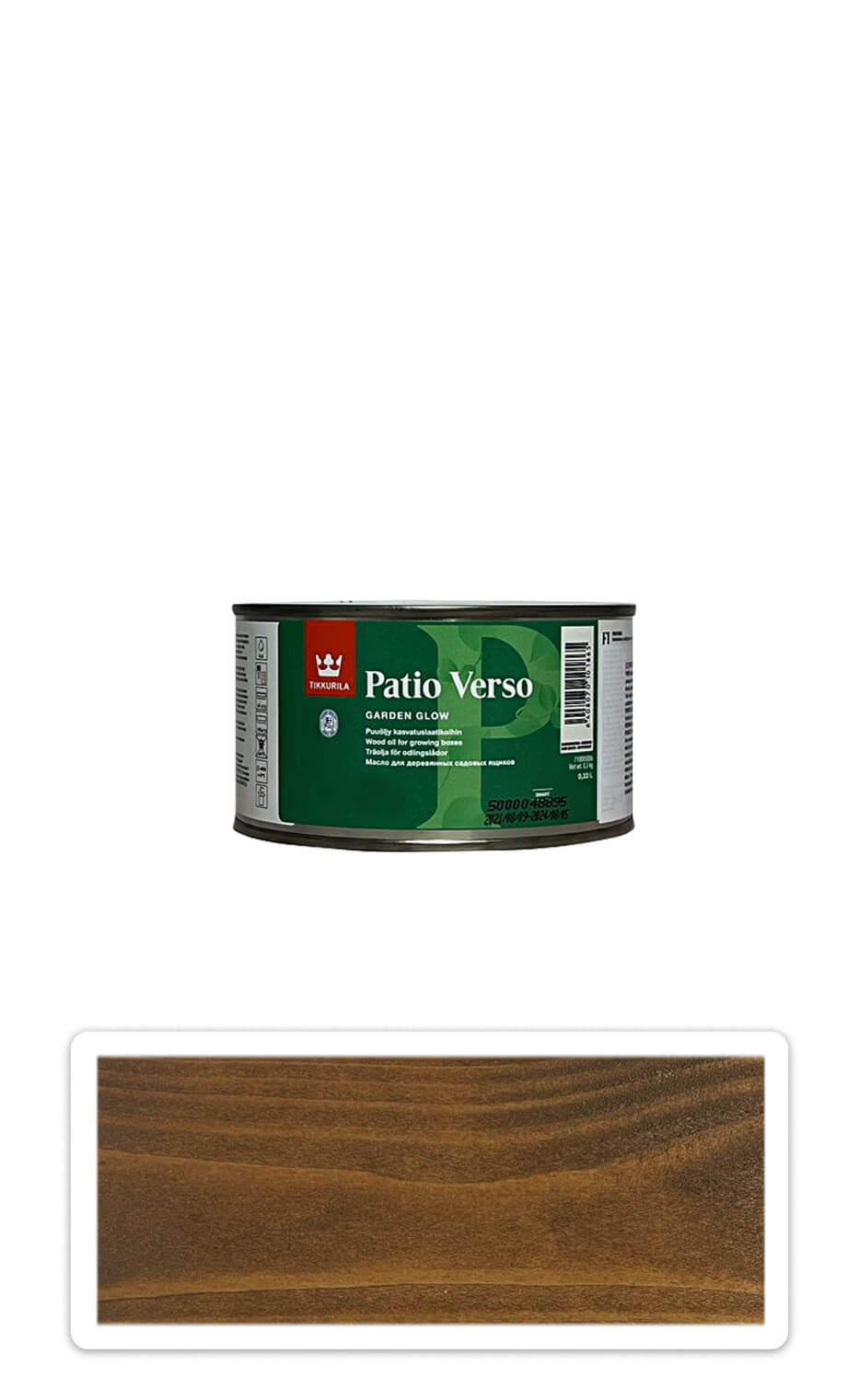 TIKKURILA Patio Verso - olej na vyvýšené záhony 0.33 l Hnědý TIKKURILA