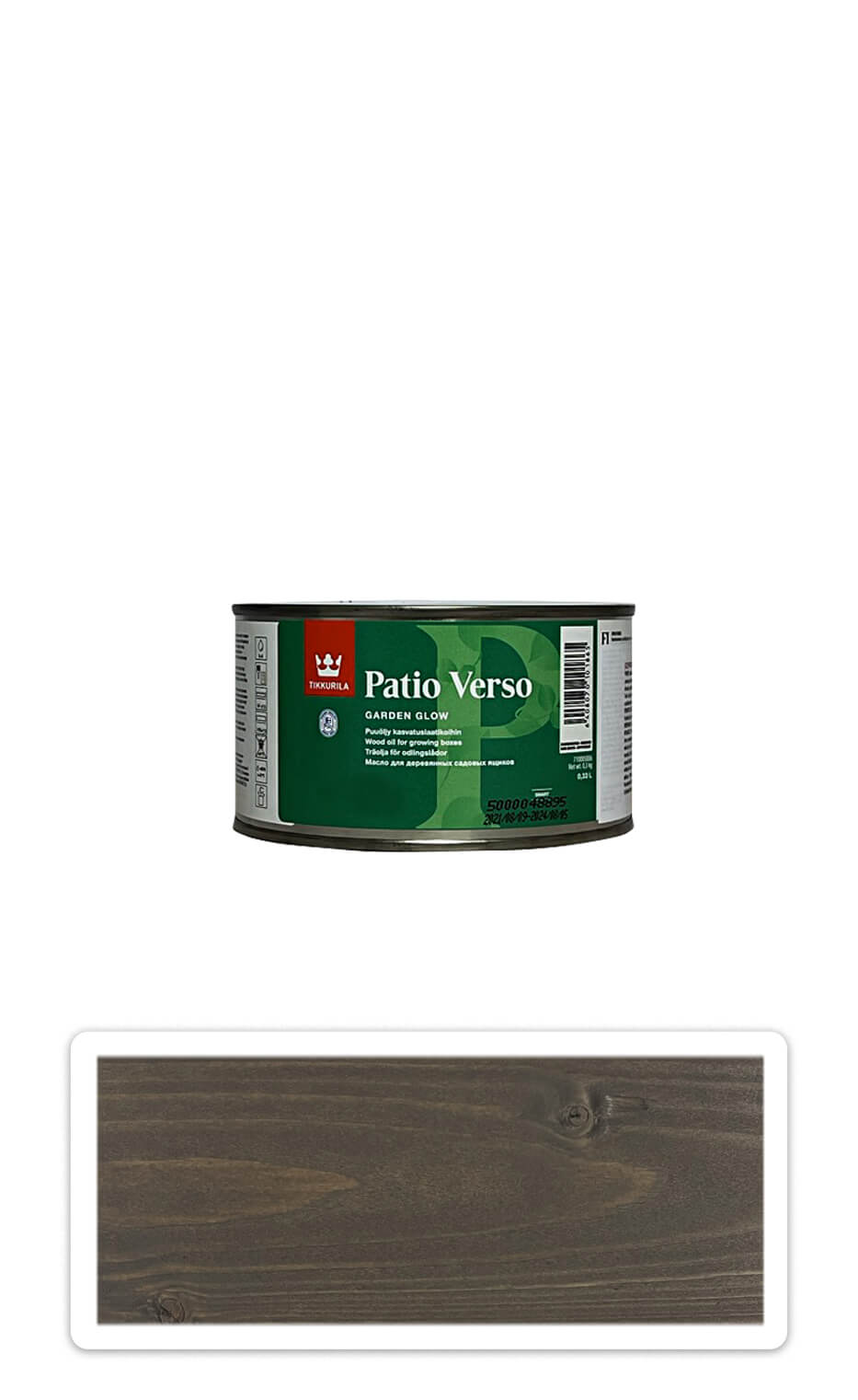 TIKKURILA Patio Verso - olej na vyvýšené záhony 0.33 l Šedý TIKKURILA