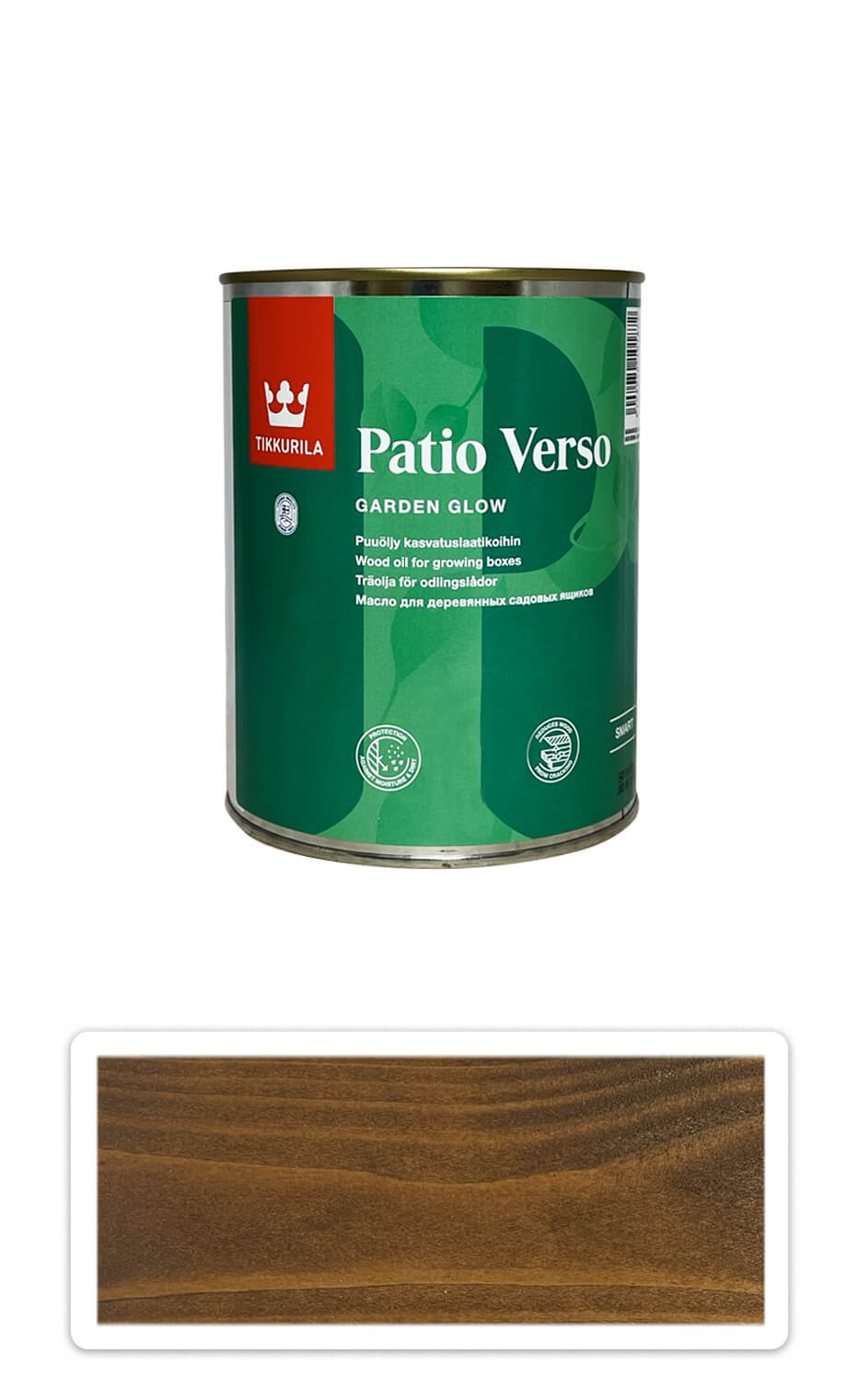 TIKKURILA Patio Verso - olej na vyvýšené záhony 0.9 l Hnedý TIKKURILA