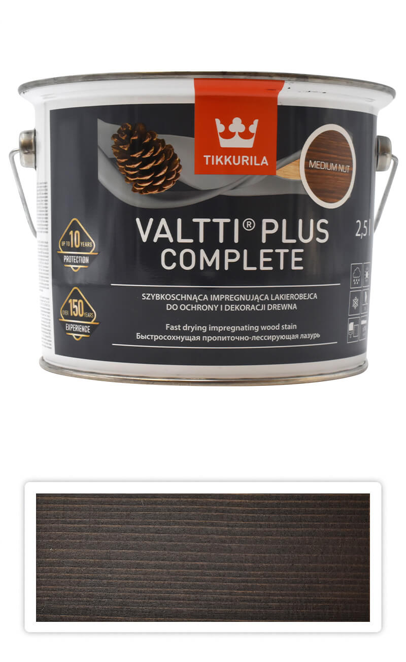 TIKKURILA Valtti Plus Complete - matná tenkovrstvá lazura 2.5 l Palisandr TIKKURILA