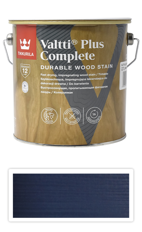 TIKKURILA Valtti Plus Complete - matná tenkovrstvá lazura 2.7 l Ilta 5085 TIKKURILA