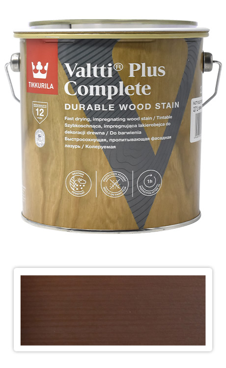 TIKKURILA Valtti Plus Complete - matná tenkovrstvá lazura 2.7 l Tatti 5071 TIKKURILA