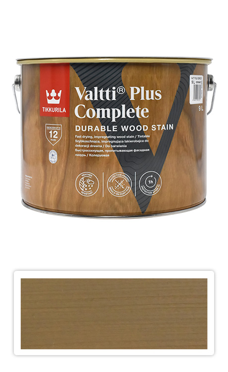 TIKKURILA Valtti Plus Complete - matná tenkovrstvá lazura 9 l Heinä 5064 TIKKURILA