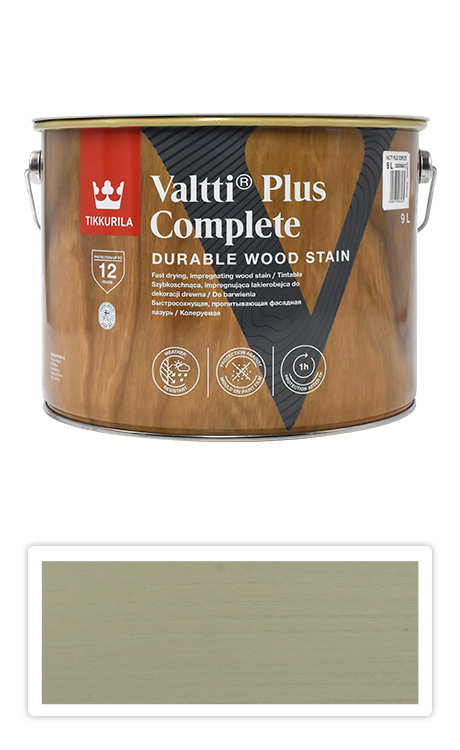 TIKKURILA Valtti Plus Complete - matná tenkovrstvá lazura 9 l Kaisla 5061 TIKKURILA