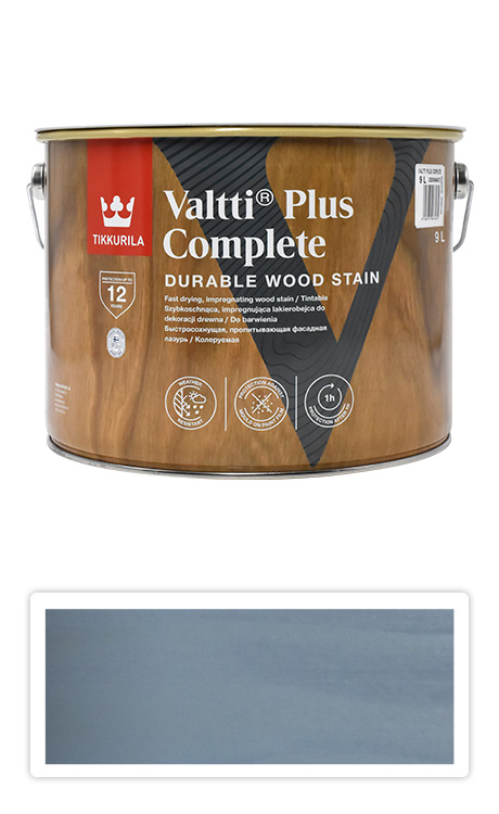 TIKKURILA Valtti Plus Complete - matná tenkovrstvá lazura 9 l Kajo 5084 TIKKURILA