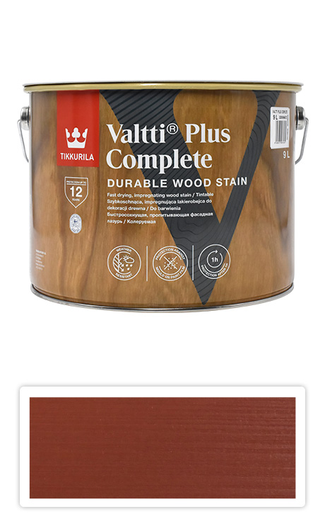 TIKKURILA Valtti Plus Complete - matná tenkovrstvá lazura 9 l Kettu 5056 TIKKURILA