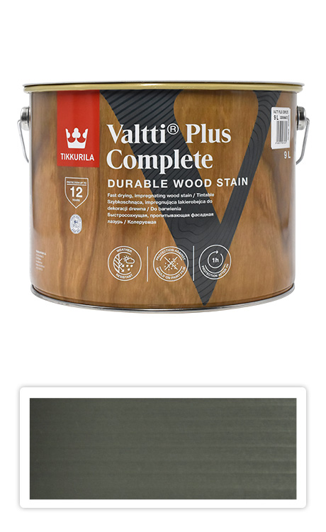 TIKKURILA Valtti Plus Complete - matná tenkovrstvá lazura 9 l Laavu 5082 TIKKURILA