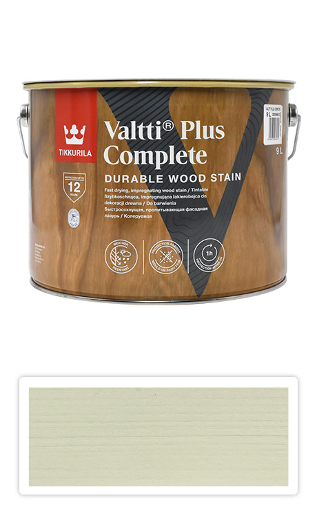 TIKKURILA Valtti Plus Complete - matná tenkovrstvá lazura 9 l Lumi 5060 TIKKURILA