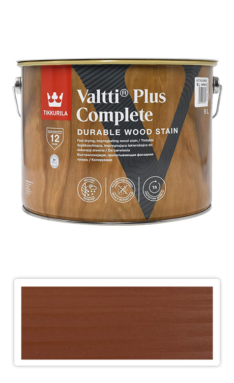 TIKKURILA Valtti Plus Complete - matná tenkovrstvá lazura 9 l Mänty 5055 TIKKURILA