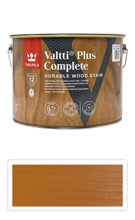 TIKKURILA Valtti Plus Complete - matná tenkovrstvá lazura 9 l Mesi 5050 TIKKURILA