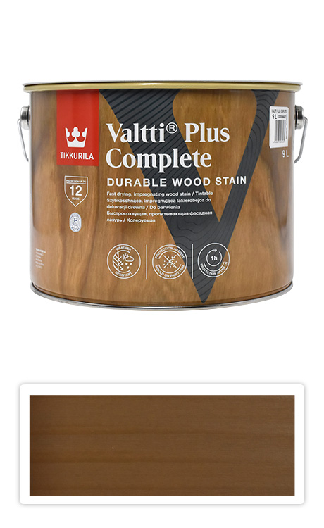 TIKKURILA Valtti Plus Complete - matná tenkovrstvá lazura 9 l Ruoko 5070 TIKKURILA