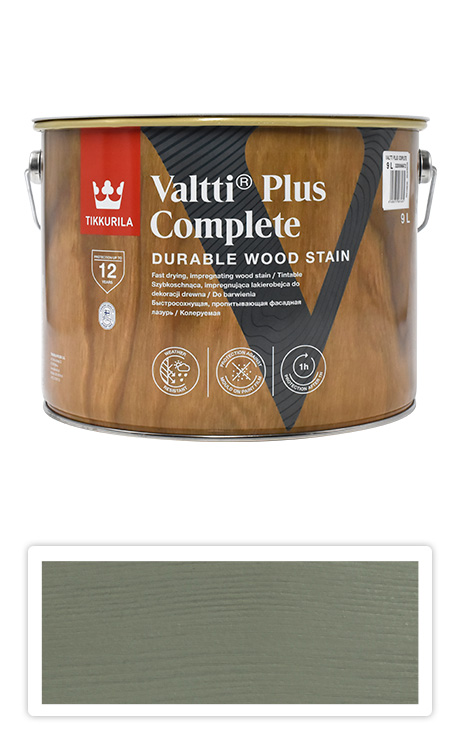 TIKKURILA Valtti Plus Complete - matná tenkovrstvá lazura 9 l Suvi 5065 TIKKURILA