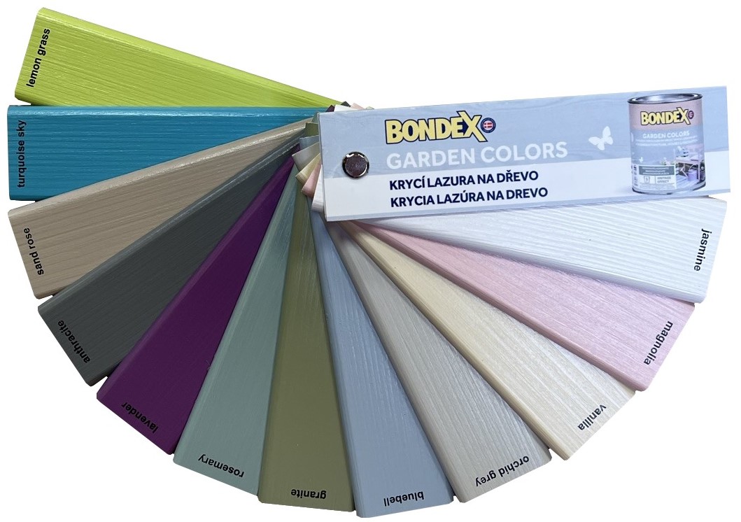 BONDEX Vzorník Garden Colors - vějíř BONDEX