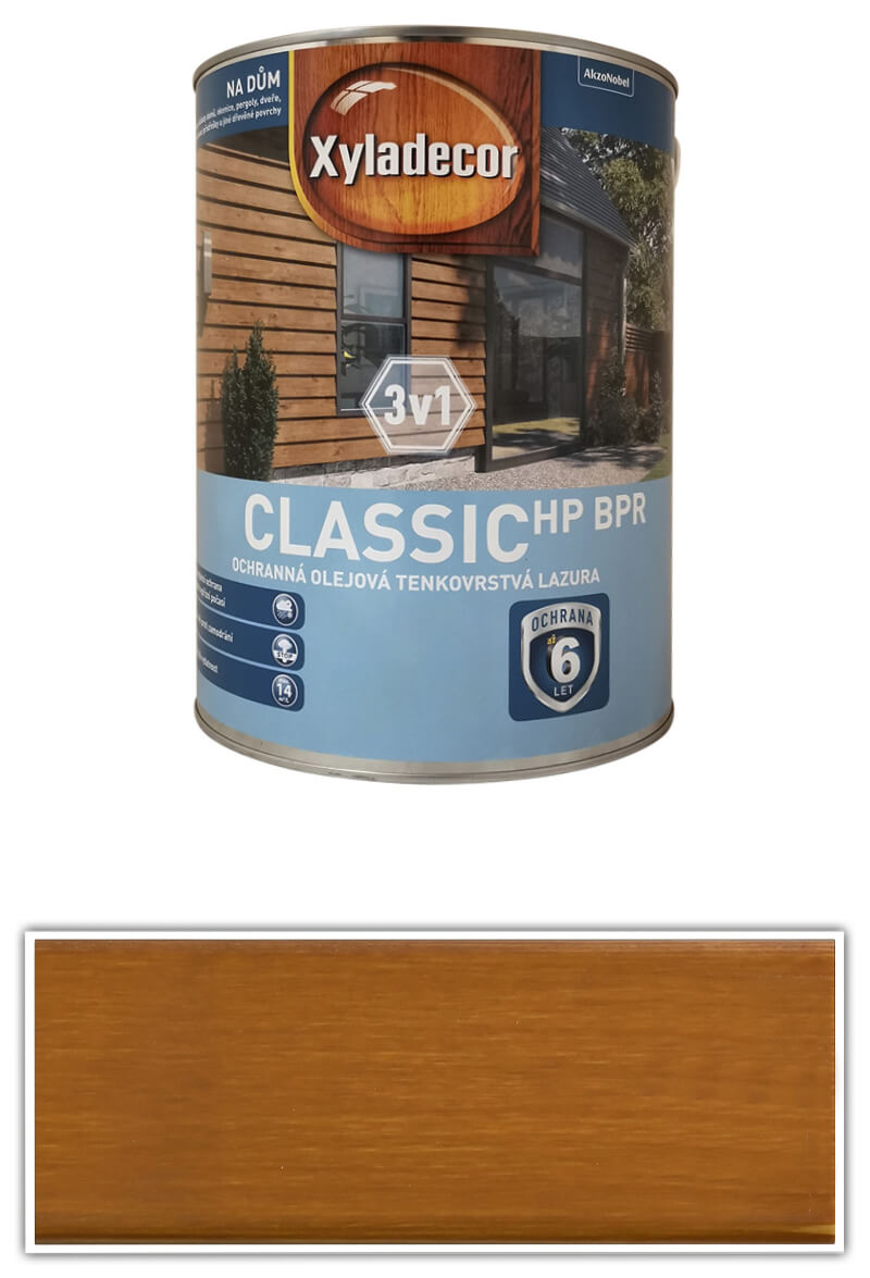 XYLADECOR Classic HP BPR 3v1 - ochranná olejová tenkovrstvá lazura na dřevo 5 l Pinie XYLADECOR