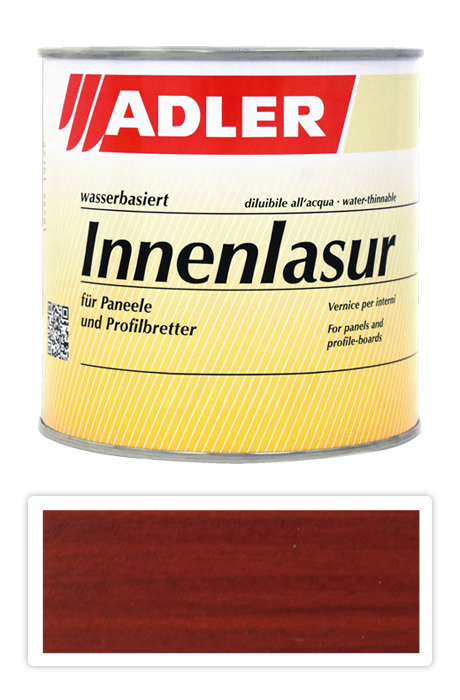 ADLER Innenlasur - vodou ředitelná lazura na dřevo pro interiéry 0.75 l Rubin LW 15/5 ADLER