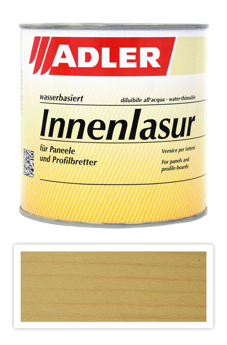 ADLER Innenlasur UV 100 - přírodní lazura na dřevo pro interiéry 0.75 l Honigbad ST 13/1 ADLER