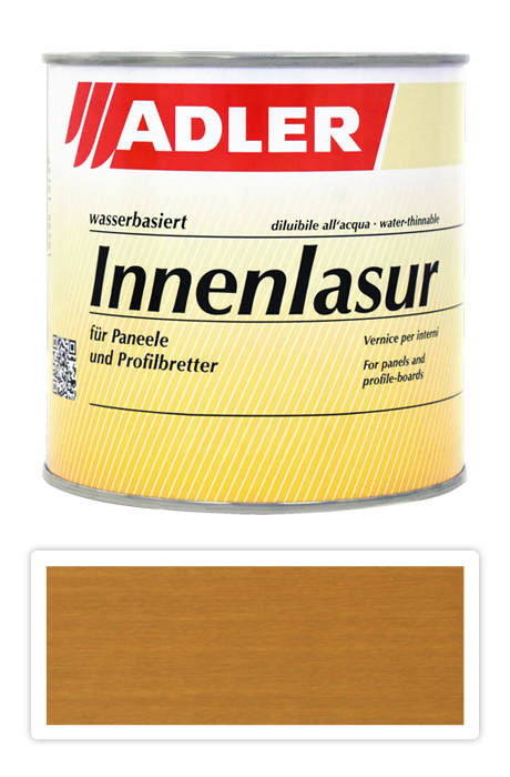 ADLER Innenlasur UV 100 - přírodní lazura na dřevo pro interiéry 0.75 l Lockenkopf ST 01/4 ADLER