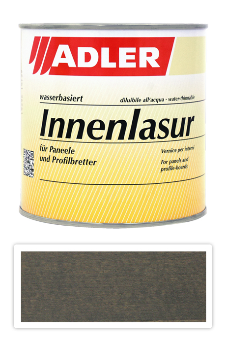 ADLER Innenlasur UV 100 - přírodní lazura na dřevo pro interiéry 0.75 l Silberrucken ST 05/4 ADLER